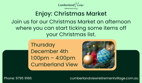 Christmas Market at Cumberland View